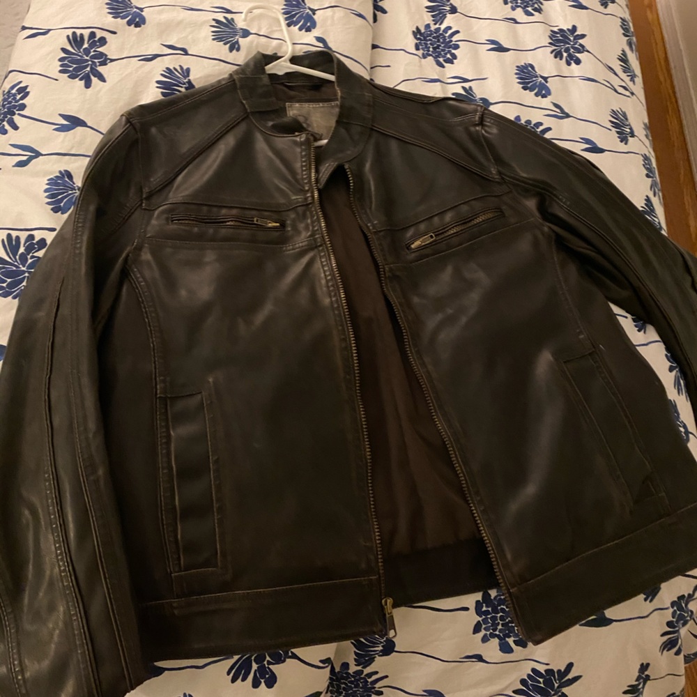 Faux leather man jacket perfect condition